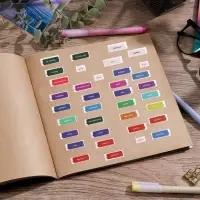 Наклейки бумажные на подложке &laquo;Заметки&raquo;, для ежедневника 6 &times; 21 см