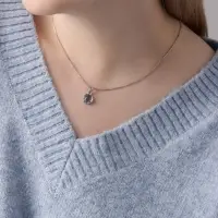 Кулон &laquo;Нежность&raquo;, на цепочке, голубой в серебре, 45 см