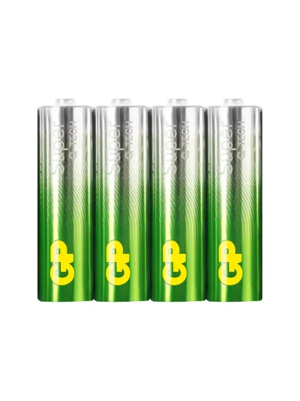 Батарейка алкалиновая GP Super, AA, LR6-4S, 1.5 В, спайка, 4 шт.