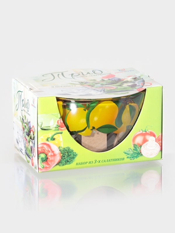 Набор подарочный 3 пр."Трио" "Лимоны" (3 салатника)