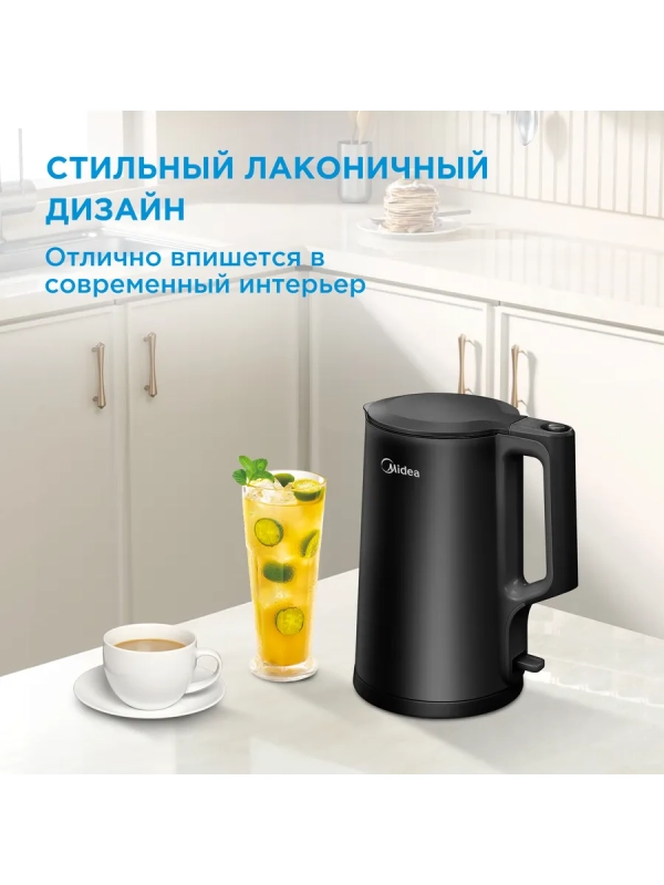 Чайник электрический MK-8065, 1.7 л, черный