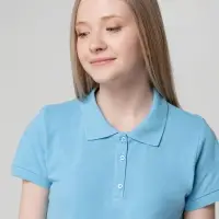 Рубашка поло женская Virma lady, голубая, размер S