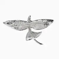 Брошь &laquo;Летучая рыба&raquo;, цвет серебро