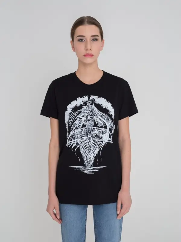 Футболка «Летучий Голландец», черная, размер XS Футболка «Летучий Голландец», черная, размер XS