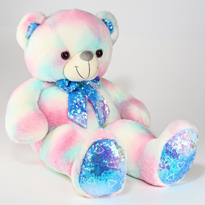 Мягкая игрушка «Медведь», с паетками, 80 см Мягкая игрушка «Медведь», с паетками, 80 см