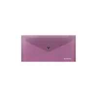 Папка-конверт на кнопке 255 х 130 мм (Travel) ErichKrause "Glossy Vivid", полупрозрачная, 180 мкм, синяя