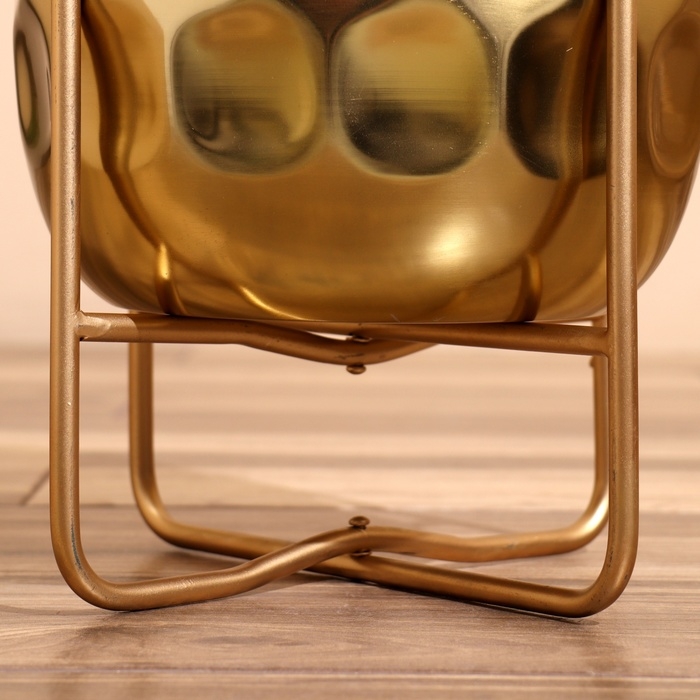 Кашпо на подставке  Кашпо на подставке "Хани" металл (набор 2 шт), диаметр 30 и 25 см