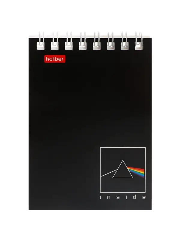 Блокнот А7 40л на гребне "INSIDE", обл мел карт 40Б7B1гр_01622