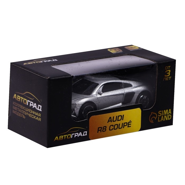 Машина металлическая AUDI R8 COUPE, 1:64, цвет серебро Машина металлическая AUDI R8 COUPE, 1:64, цвет серебро