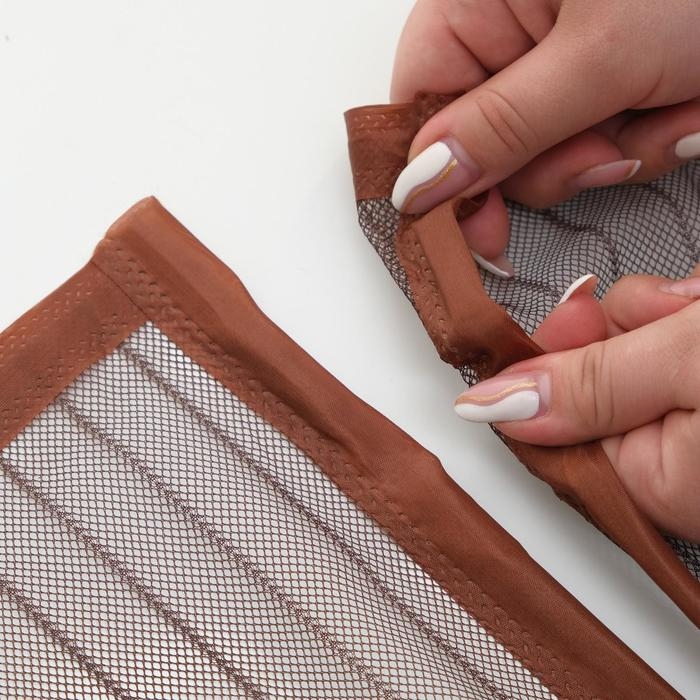 Сетка антимоскитная для дверей, 90 × 210 см, на магнитах, цвет коричневый Сетка антимоскитная для дверей, 90 × 210 см, на магнитах, цвет коричневый