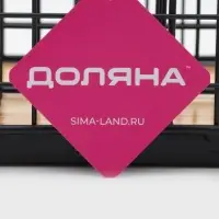 Корзина для мелочей Доляна &laquo;Эстетика&raquo;, 23&times;16&times;12 см, чёрная