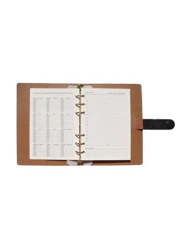 Органайзер на кольцах, C6, с хлястиком, 80л, линия, к/зам, Черный Органайзер на кольцах, C6, с хлястиком, 80л, линия, к/зам, Черный