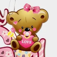 Украшение на гендер пати &laquo;Подвеска Baby Girl&raquo;, 30&times;25 см, розовое