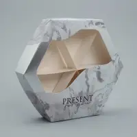 Коробка кондитерская, упаковка, «PRESENT», 23 х 23х 4 см