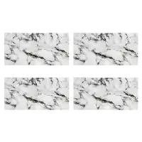 Стеновая панель самоклеящаяся TAKE IT EASY, 300&times;600 мм, цвет мрамор бьянко негро, 10 шт.