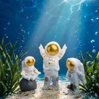 Набор декора для аквариума &laquo;Астронавты&raquo;, с утяжелителями, 3 шт.