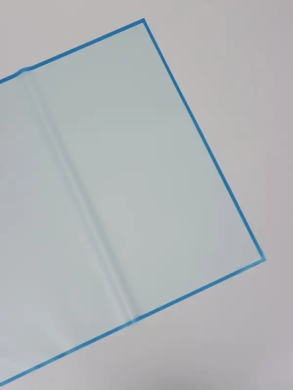 Пленка для цветов, "Полупрозрачная кайма", синяя, 57х57 см