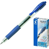 Ручка гелевая автомат. PILOT BL-G2-5 резин.манжет.синяя 0,3мм Япония