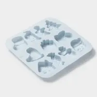 Форма для выпечки новогодняя Доляна &laquo;Новогоднее чудо&raquo;, 18.8&times;18.3&times;1.5 см, 11 ячеек, серая