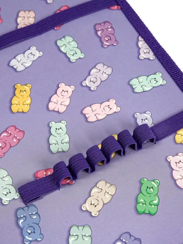 Папка для труда А4 Gummy, молния вокруг/откидная планка