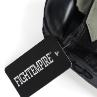 Лапы боксёрские изогнутые FIGHT EMPIRE, GEL-TECH, ПУ, чёрно-зелёные, пара