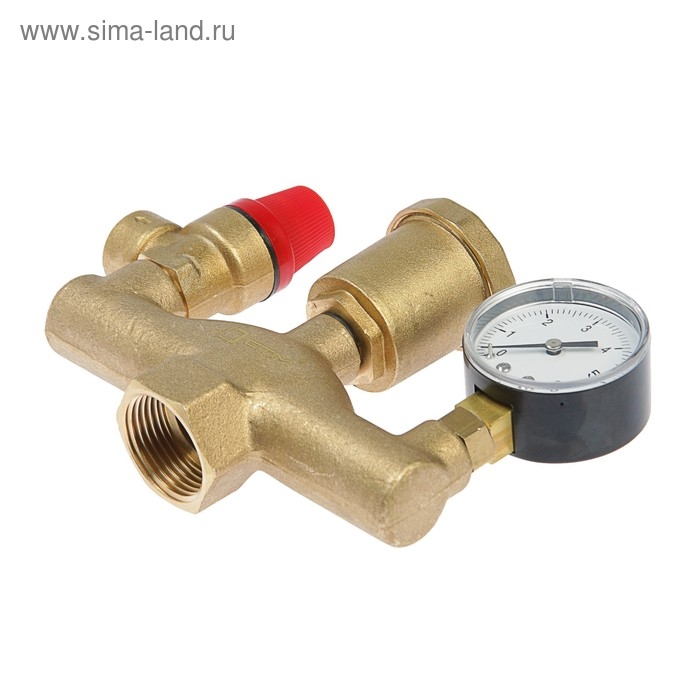 Группа безопасности Группа безопасности "СТМ" ТЕРМО, для котлов отопления, 1", Ш - образная