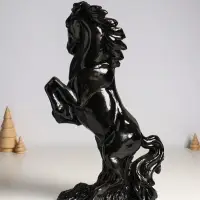 Копилка для денег &laquo;Скульптура коня&raquo;, гипс, 45 см, чёрный