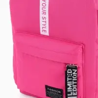 Рюкзак молодёжный на молнии, с карманами, размер 27&times;10&times;37.5 см, малиновый