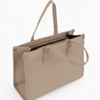 Сумка женская тоут TEXTURA на молнии, с кошельком, 30&times;10&times;24 см, бежевый