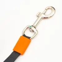 Рулетка - поводок для собак, лента 3 метра, оранжевая, голубая