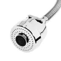 Смеситель для кухни ZEIN ZCR=2101, гибкий излив, картридж 40 мм, двухрежимный аэратор, хром