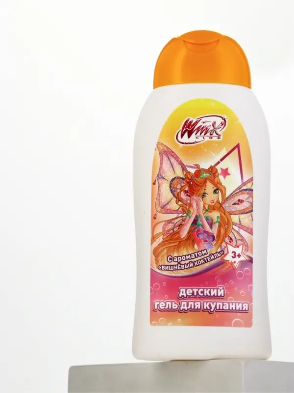 Детский гель для купания, аромат: вишневый коктейль, 300 мл, Винкс