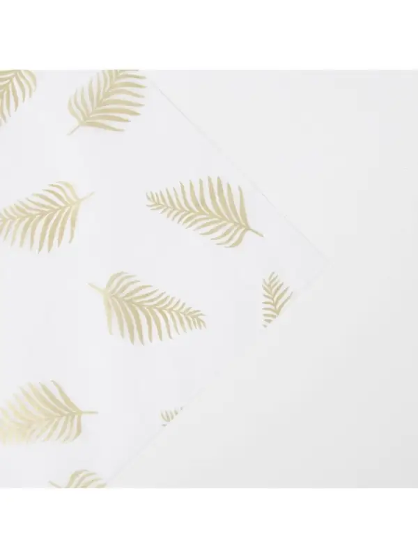 Бумага упаковочная тишью &laquo;Листья, золото&raquo;, 50&times;70 см