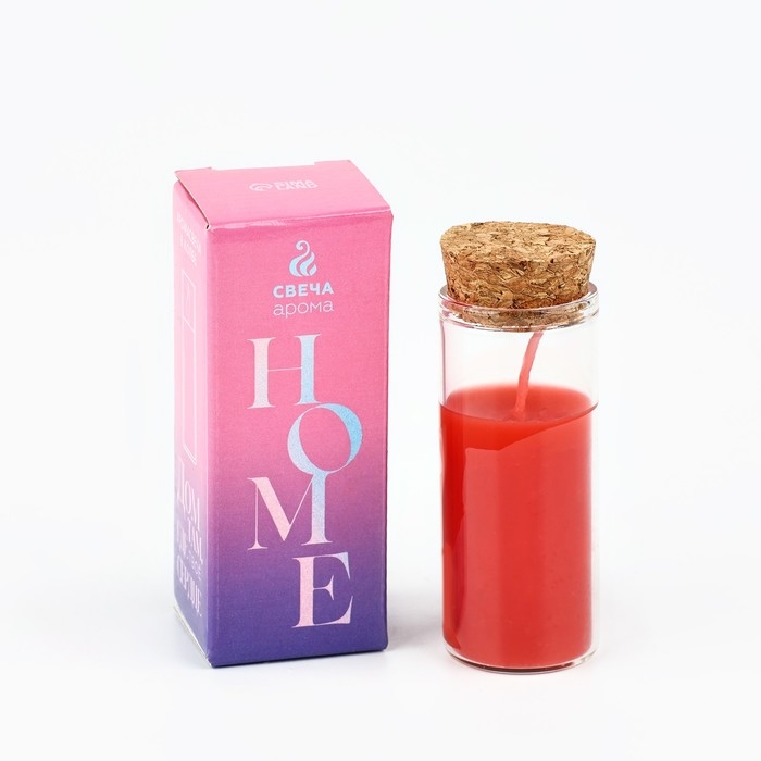 Свеча в колбе «Шоколад», высота 8 см Свеча в колбе «Шоколад», высота 8 см