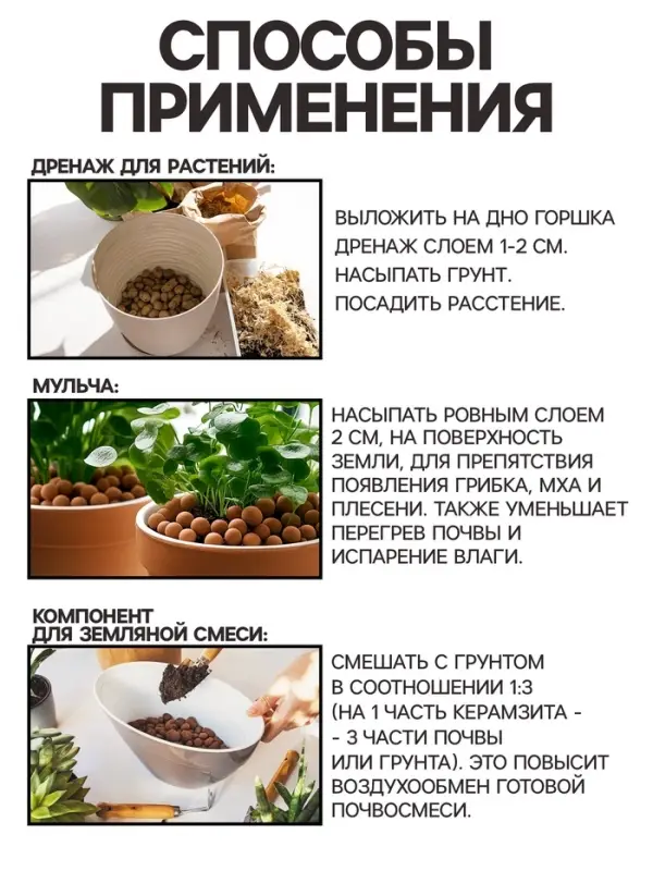 Дренаж Керамзит &laquo;Рецепты Дедушки Никиты&raquo; фр 20-40, 3 л