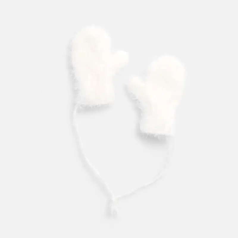 Подвеска на елку «Вьюшка», варежки, белая