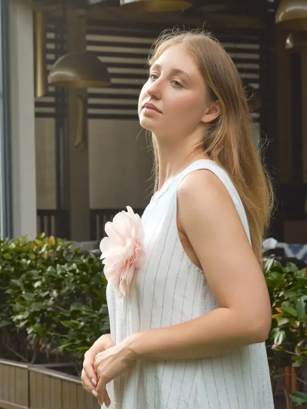 Брошь текстиль «Цветок», цвет серо-розовый Брошь текстиль «Цветок», цвет серо-розовый