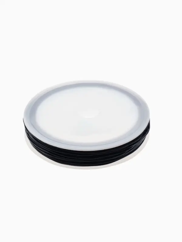 Нить силиконовая (резинка) d=0.7 мм, L=18 м, чёрная