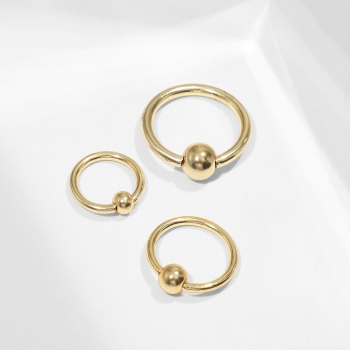 Пирсинг набор (блистер 12 шт.) «Трио» шарик, d=8-12 мм, цвет МИКС Пирсинг набор (блистер 12 шт.) «Трио» шарик, d=8-12 мм, цвет МИКС