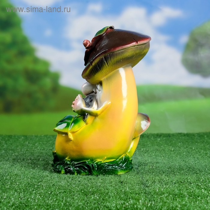 Садовая фигура  Садовая фигура "Боровик спящий" 14х16х26см