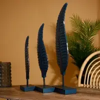 Интерьерный декор «Листья», набор 3 шт., 50, 40, 35 см, дерево албезия Интерьерный декор «Листья», набор 3 шт., 50, 40, 35 см, дерево албезия