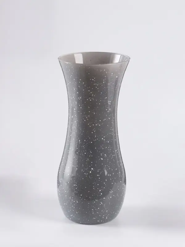 Ваза &laquo;Крапле&raquo;, h=26 см, стекло, серая