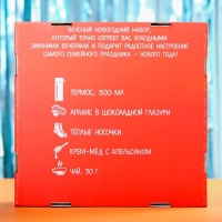 Подарочный набор «Тепла и уюта»: чай 50 г, крем-мед 120 г, носки 36-39 р, термос 500 мл, арахис в глазури 100 г