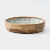 Блюдо &laquo;Оттенки сирени&raquo;, 25.5&times;25.5&times;6 см, дерево манго