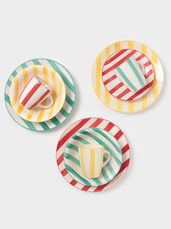 Тарелка глубокая Доляна Тарелка глубокая Доляна "Райе" 21см, 21х5, цвет красный