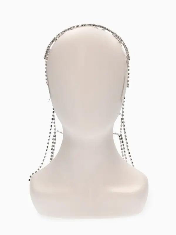 Украшение для волос  Украшение для волос "Паутина" 44см, цвет белый в серебре