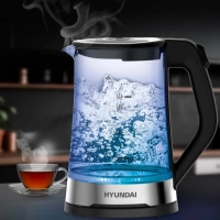 Чайник HYK-G3401 1,7л 2200Вт черный (стекло)