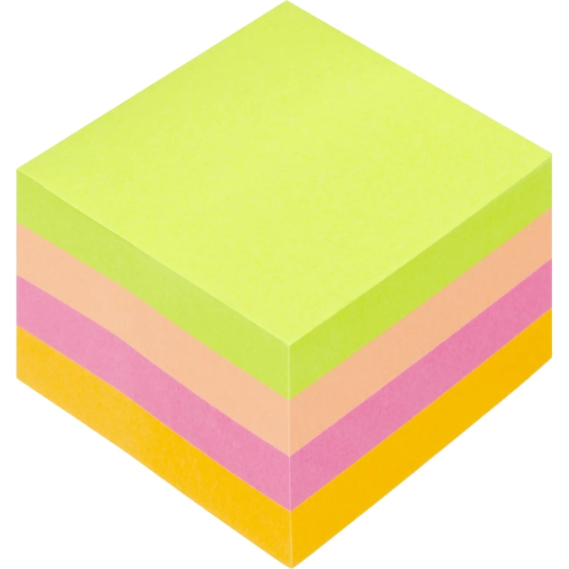 Стикеры Attache Selection куб 51х51, неон-1 4 цвета 400 л