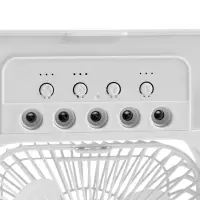 Вентилятор настольный с увлажнителем LOF-06, портативный, 3 скорости, питание USB, белый