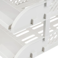 Лоток горизонтальный для бумаг Deli E9217Grey набор 3шт на металл.стерж сер